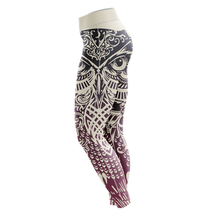 Tribal Owl Unisex Tights Leggings