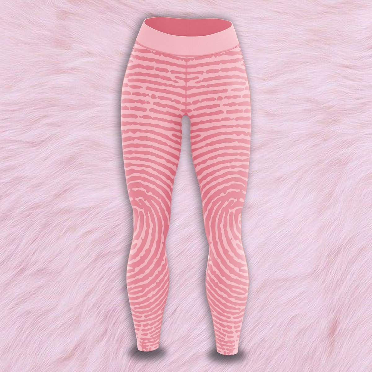 Pink Print Unisex Tights S Leggings