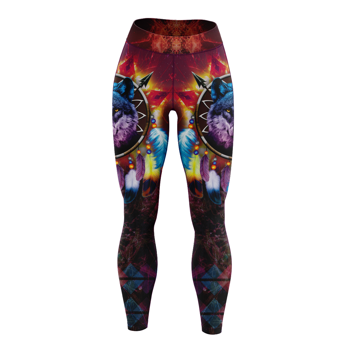 Wolf Dreamcatcher Unisex Tights