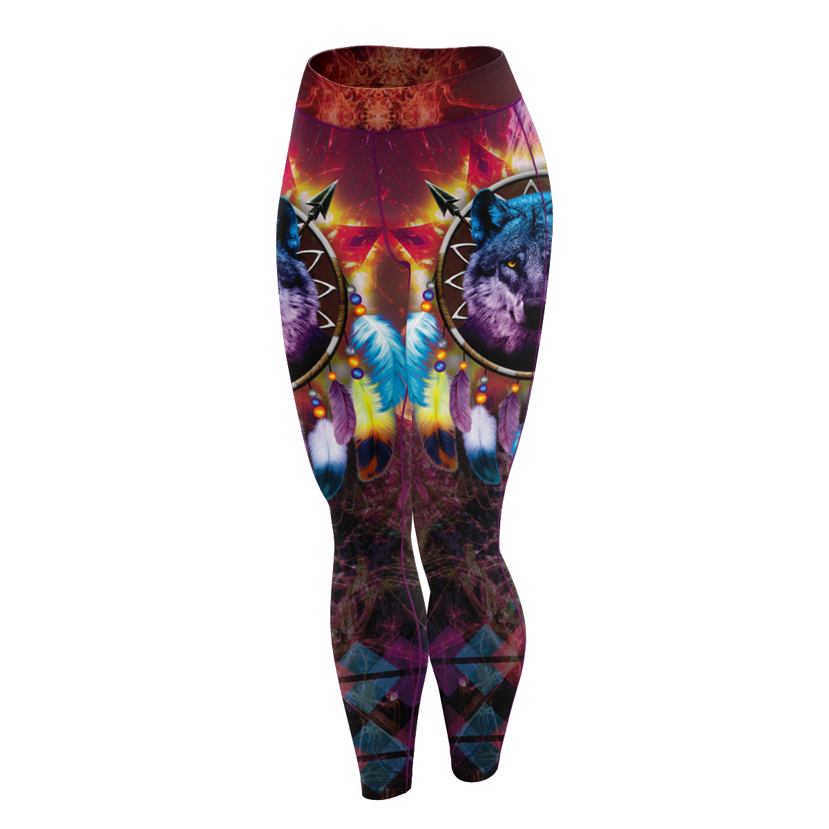 Wolf Dreamcatcher Unisex Tights