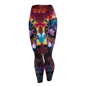 Wolf Dreamcatcher Unisex Tights