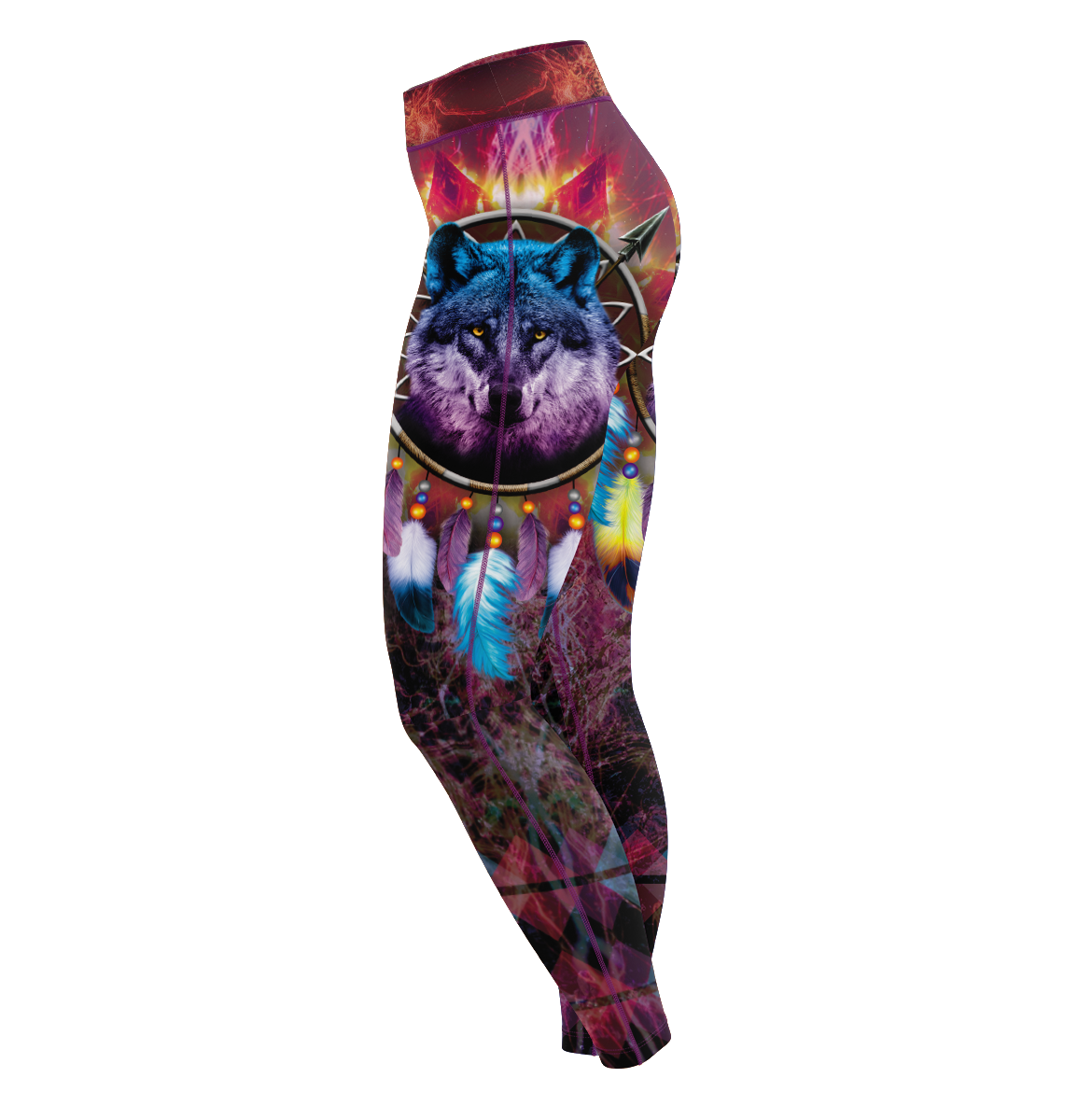 Wolf Dreamcatcher Unisex Tights