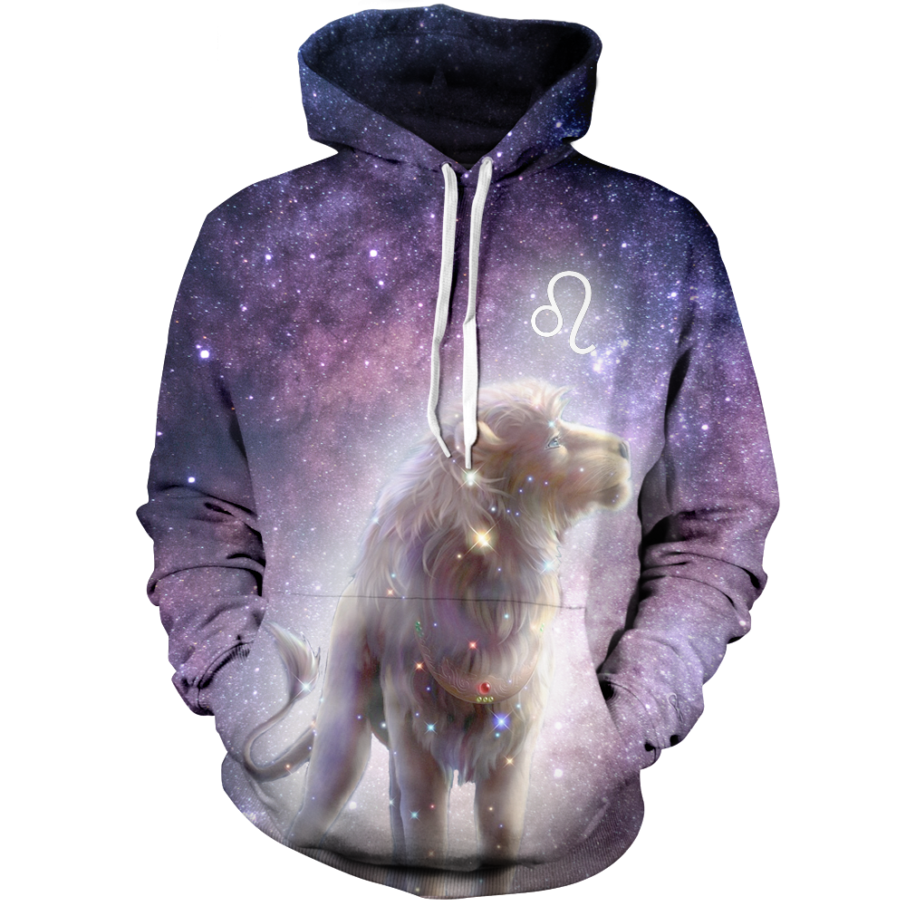 Leo Galaxy Unisex Pullover Hoodie M