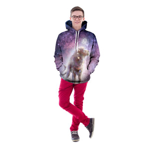 Leo Galaxy Unisex Pullover Hoodie