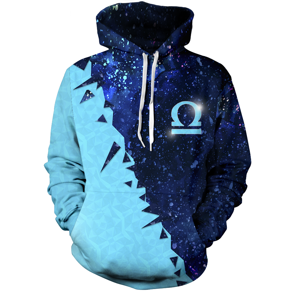 Libra Galaxy Unisex Pullover Hoodie M