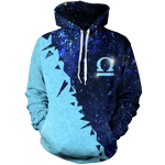 Libra Galaxy Unisex Pullover Hoodie M