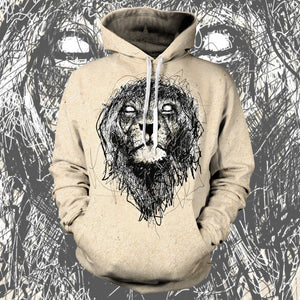 Lions Sketch Unisex Pullover Hoodie