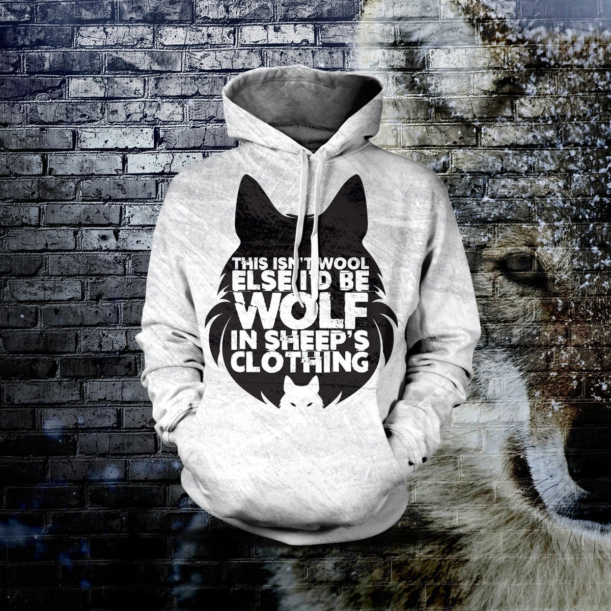 Not Wool Unisex Pullover Hoodie M