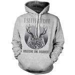 Obsessive Owl Disorder Unisex Pullover Hoodie M