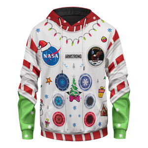 Armstrong Space Suite Christmas Unisex Pullover Hoodie