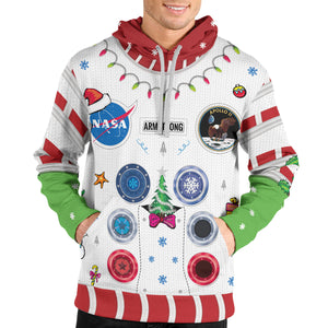 Armstrong Space Suite Christmas Unisex Pullover Hoodie