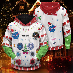 Armstrong Space Suite Christmas Unisex Pullover Hoodie