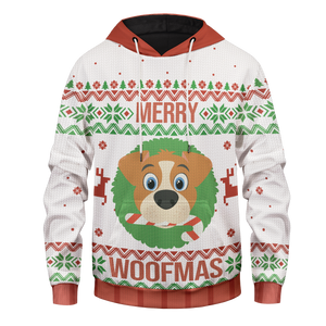 Merry Woofmas Unisex Pullover Hoodie