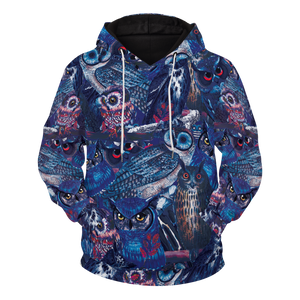 Owl Blues Unisex Pullover Hoodie