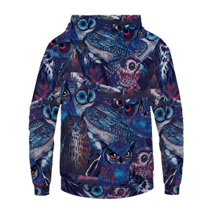Owl Blues Unisex Pullover Hoodie
