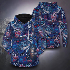 Owl Blues Unisex Pullover Hoodie