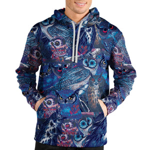 Owl Blues Unisex Pullover Hoodie