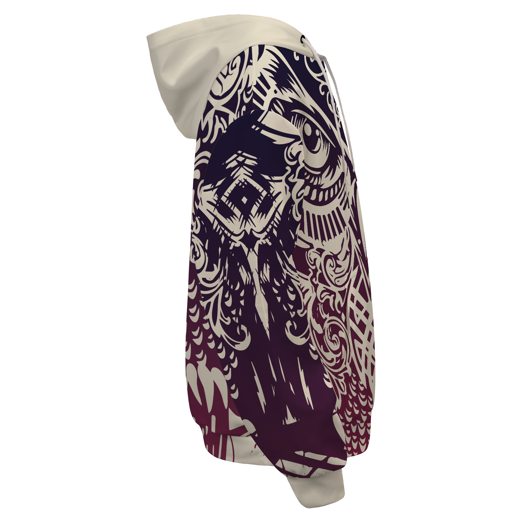 Tribal Owl Unisex Pullover Hoodie