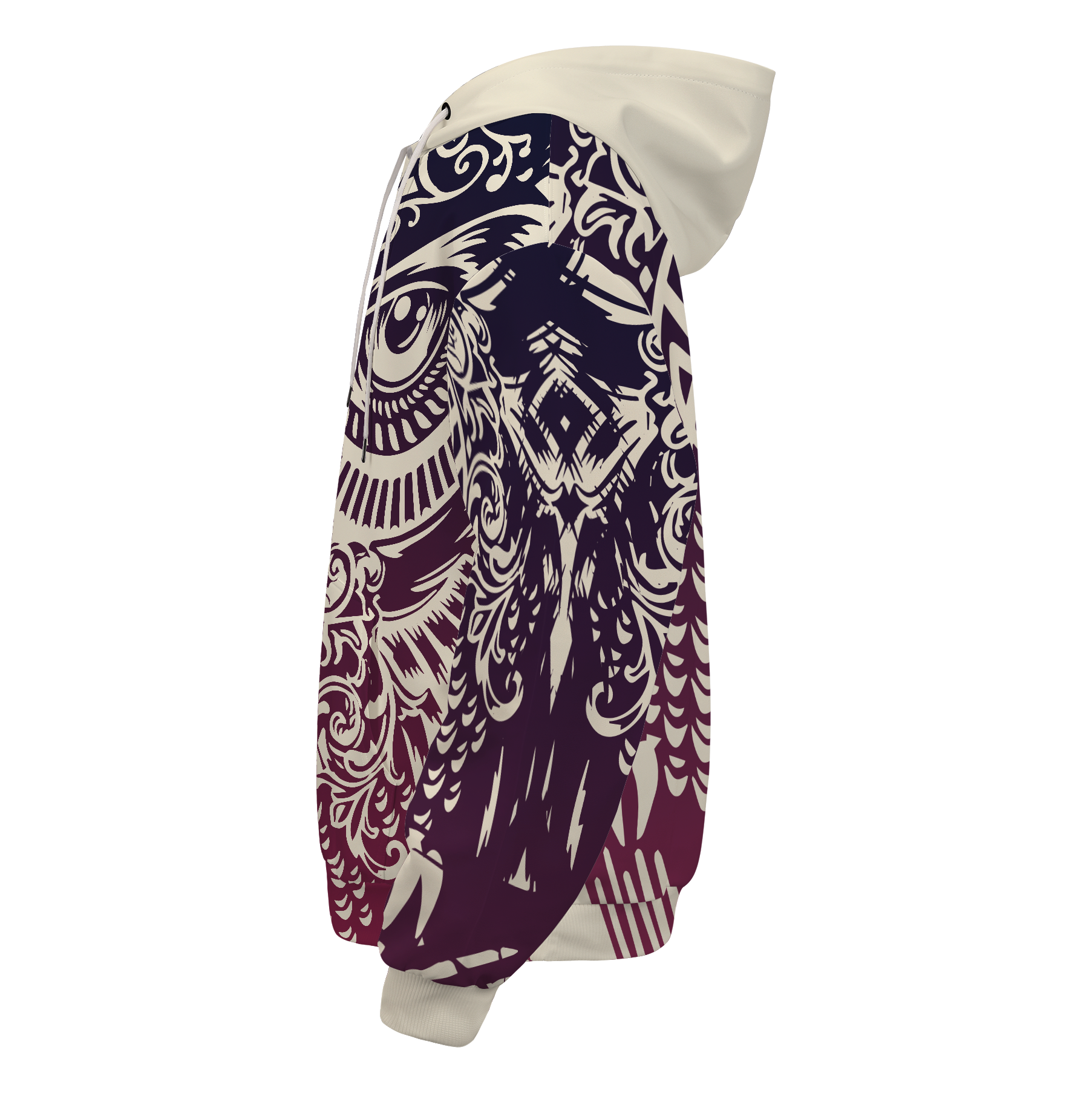 Tribal Owl Unisex Pullover Hoodie