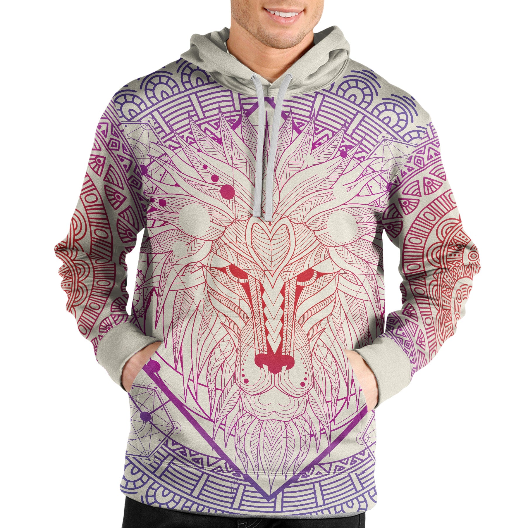 Ancient Lion Unisex Pullover Hoodie