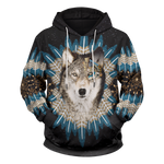 Wolf Dream Catcher Unisex Pullover Hoodie
