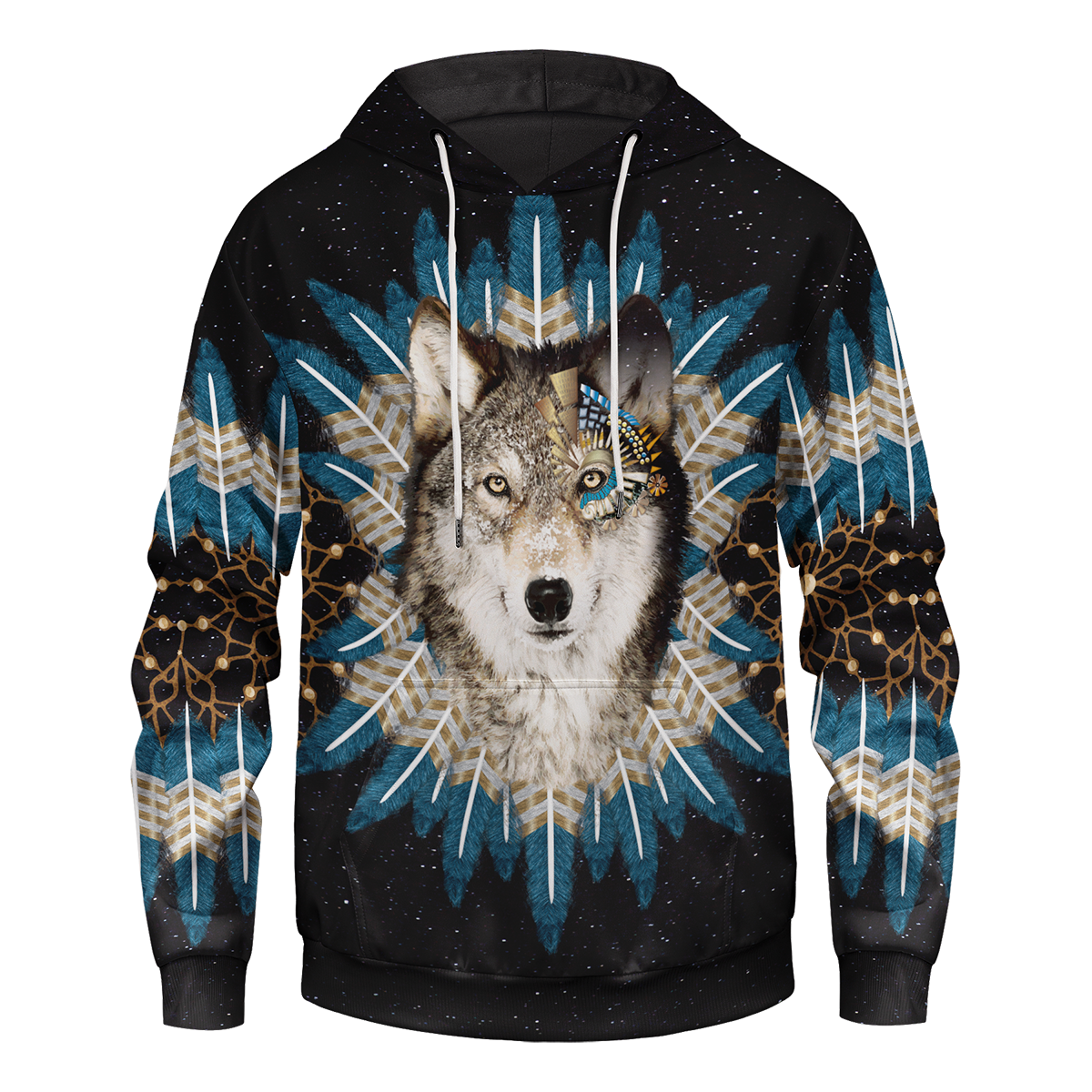Wolf Dream Catcher Unisex Pullover Hoodie