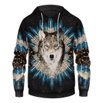 Wolf Dream Catcher Unisex Pullover Hoodie