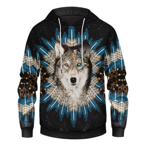 Wolf Dream Catcher Unisex Pullover Hoodie
