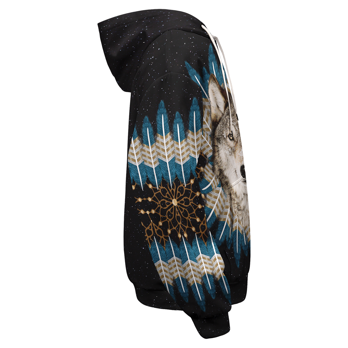 Wolf Dream Catcher Unisex Pullover Hoodie