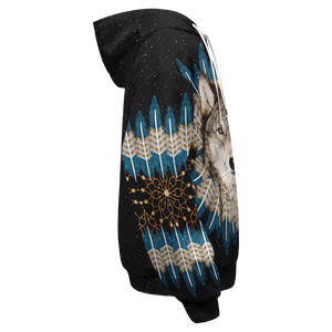 Wolf Dream Catcher Unisex Pullover Hoodie