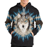 Wolf Dream Catcher Unisex Pullover Hoodie