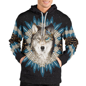 Wolf Dream Catcher Unisex Pullover Hoodie