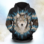 Wolf Dream Catcher Unisex Pullover Hoodie