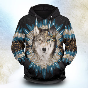 Wolf Dream Catcher Unisex Pullover Hoodie