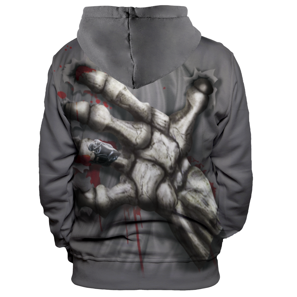 Skeleton Grip Unisex Pullover Hoodie