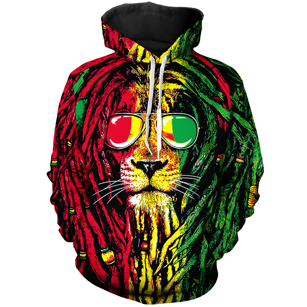 Dreadlocks Rasta Unisex Pullover Hoodie