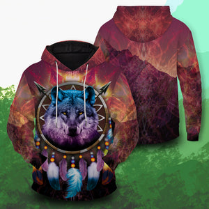 Wolf Dreamcatcher Unisex Pullover Hoodie