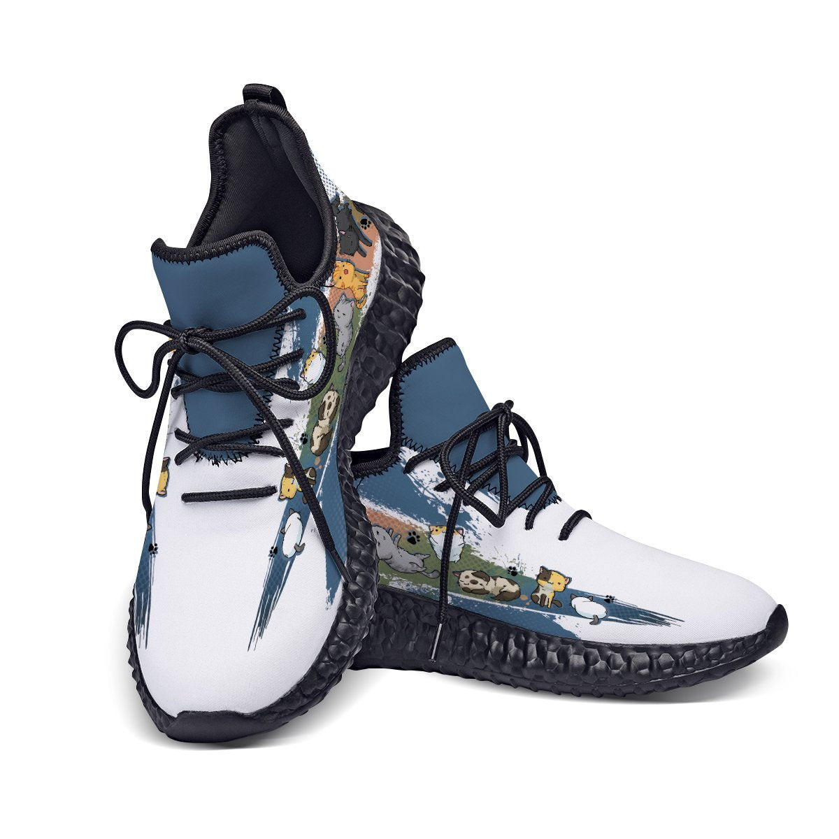 Custom Yz_Boost 350 Feline Friends Shoes 6