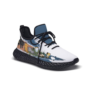 Custom Yz_Boost 350 Feline Friends Shoes