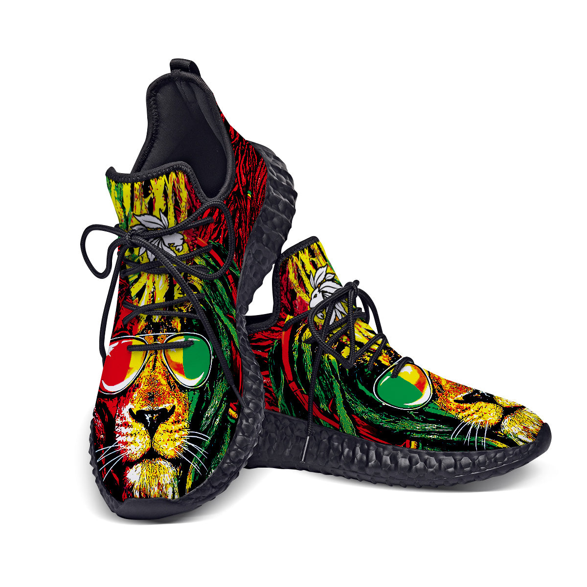 Custom Made Rasta Lion Shoes
