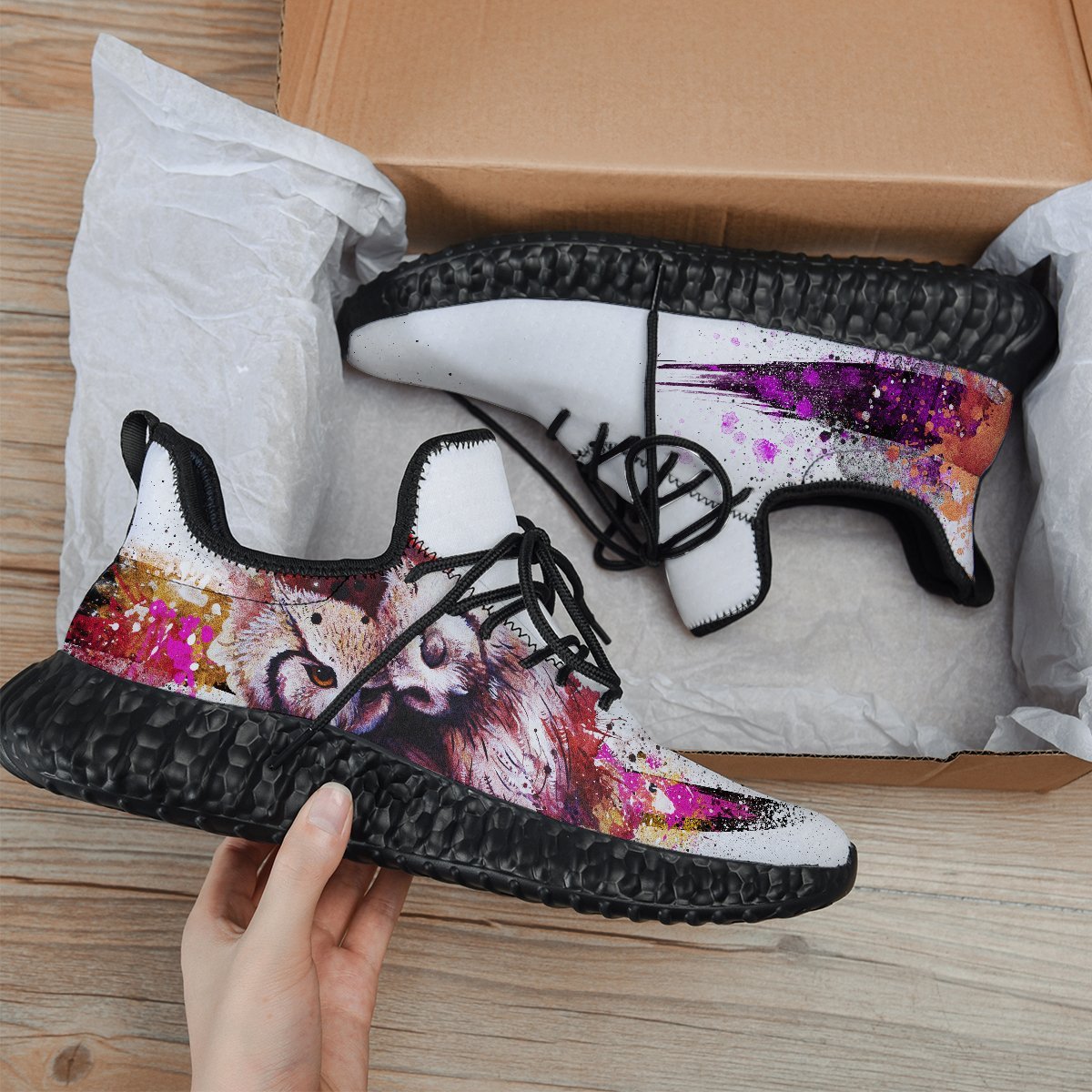 Custom Yz_Boost 350 The Reunited Owls Shoes