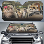 Cat Family Auto Sun Shade