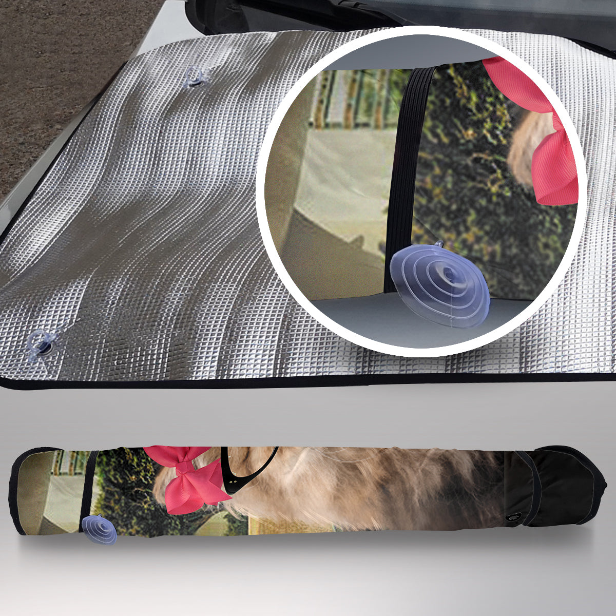 Cat Family Auto Sun Shade
