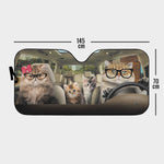 Cat Family Auto Sun Shade