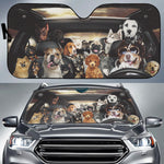 Dog-filled Auto Sun Shade