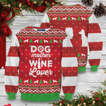 Dog Mother Wine Lover Unisex Sweater
