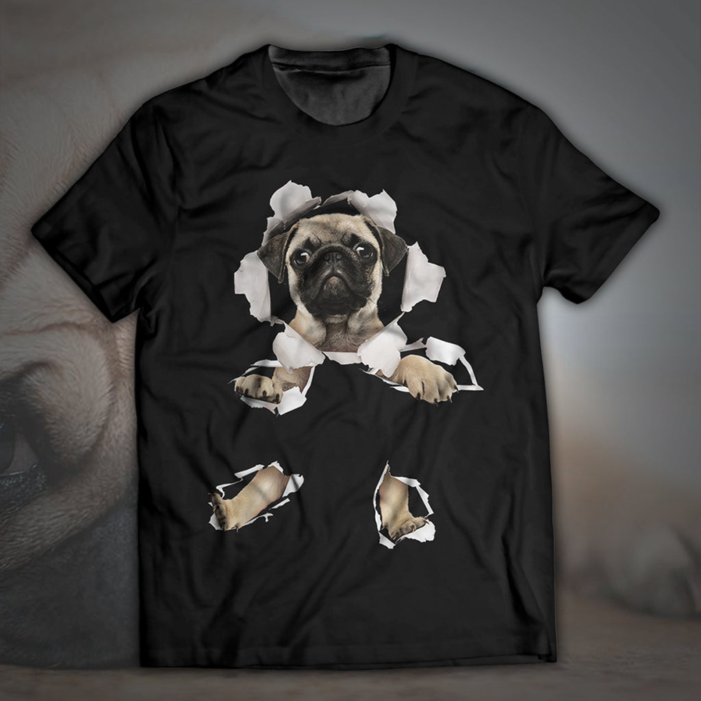 Pug-Torn Unisex T-Shirt