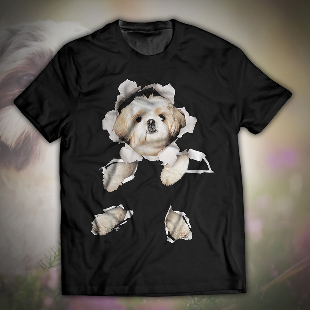 Shih Tzu-Torn Unisex T-Shirt