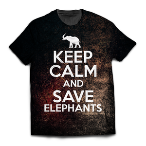 Keep Calm And Save Elephants Unisex T-Shirt