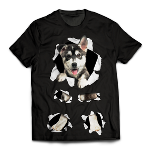 Husky-Torn Unisex T-Shirt
